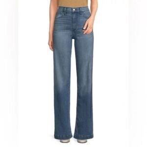 Joe's Jeans High Rise Mariah Jean Wide Leg Women's 31 Blue Denim Stretch